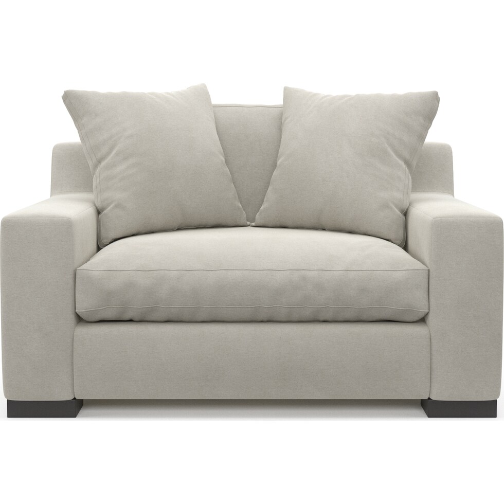 ethan light brown chair and a half   