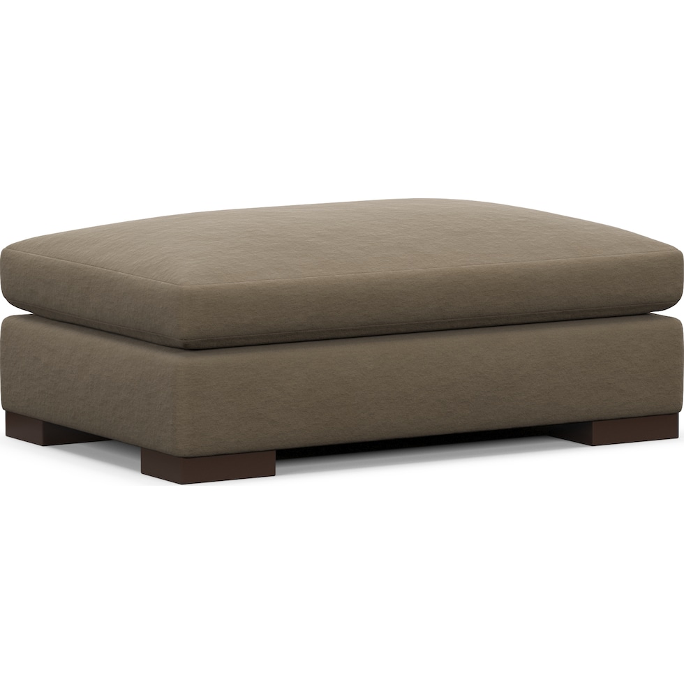 ethan light brown ottoman   