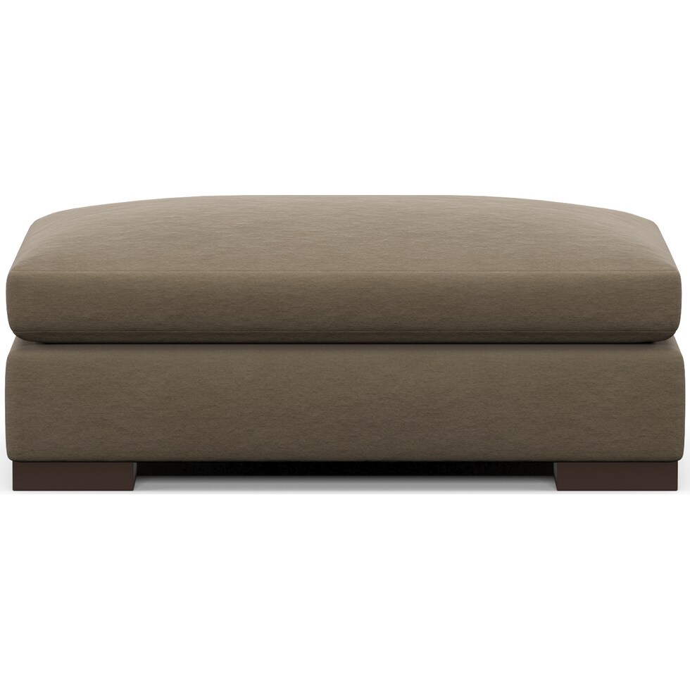 ethan light brown ottoman   