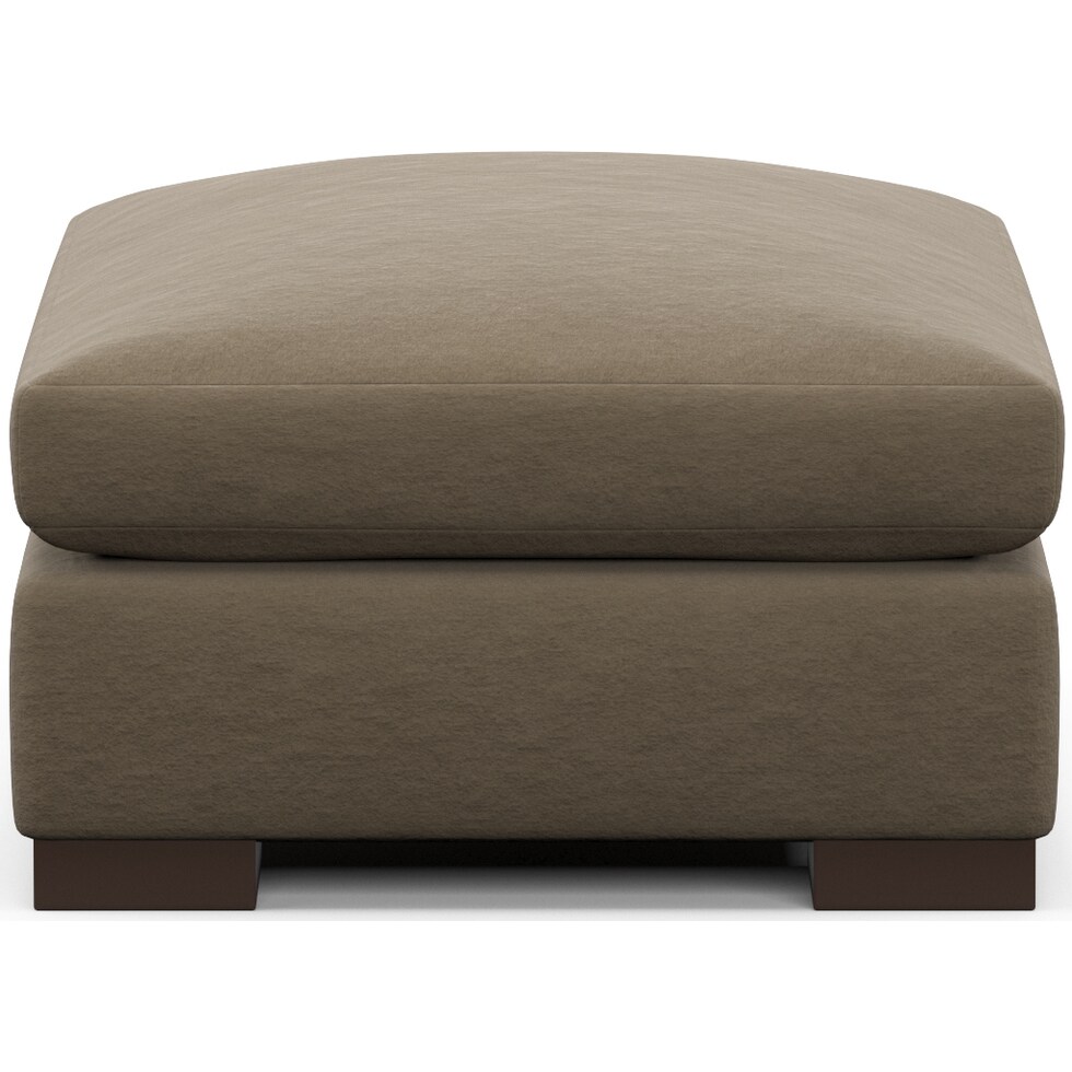 ethan light brown ottoman   