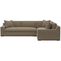 ethan light brown sectional   