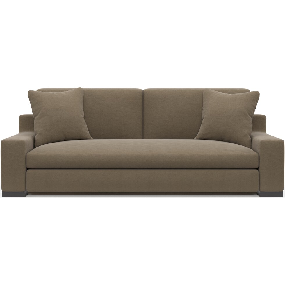 ethan light brown sofa   