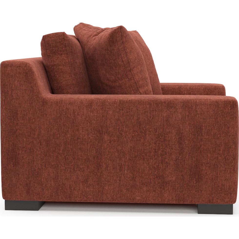 ethan orange chair and a half   