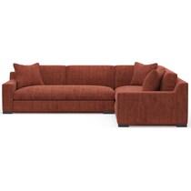 ethan orange sectional   