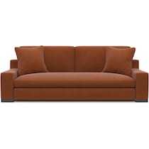 ethan orange sofa   
