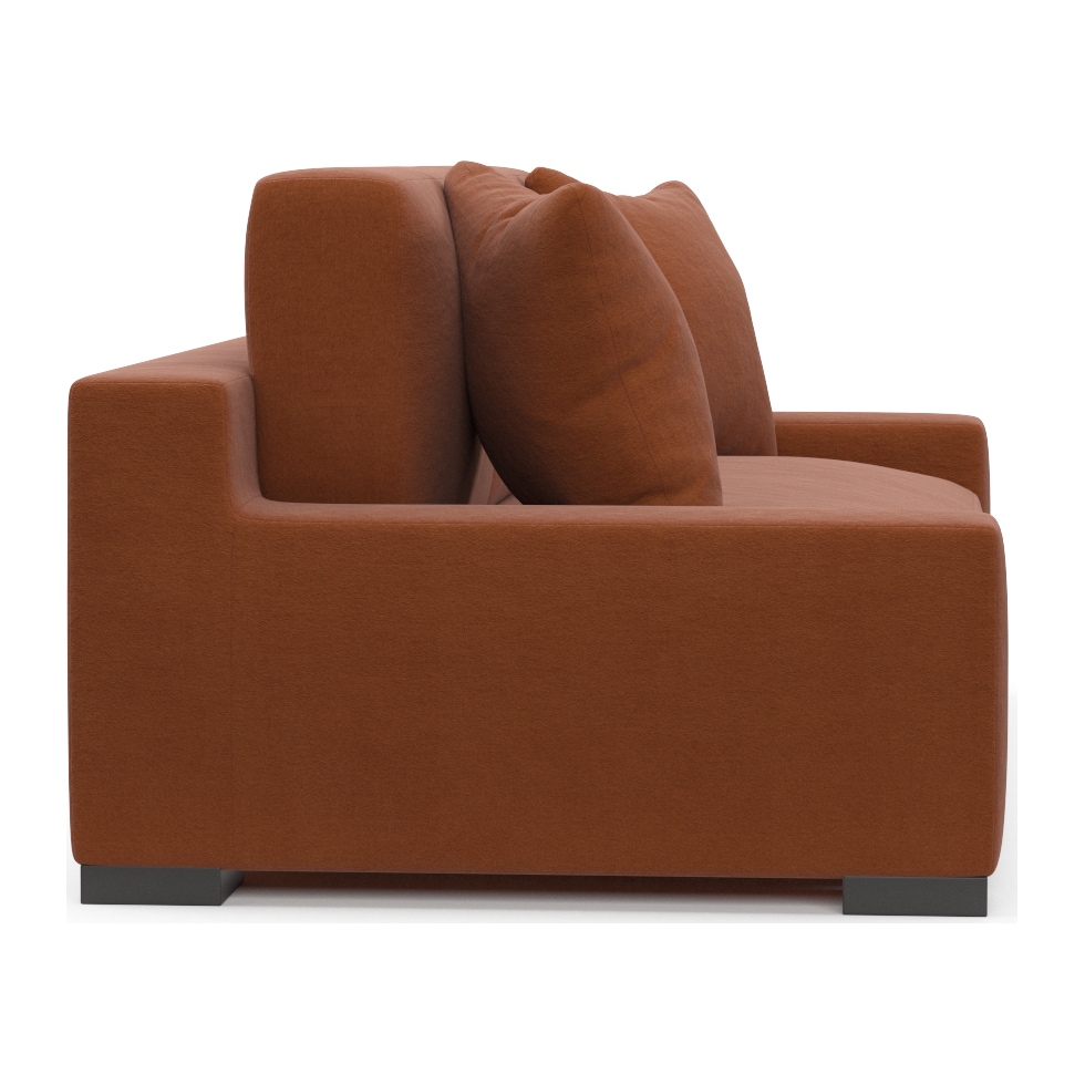 ethan orange sofa   
