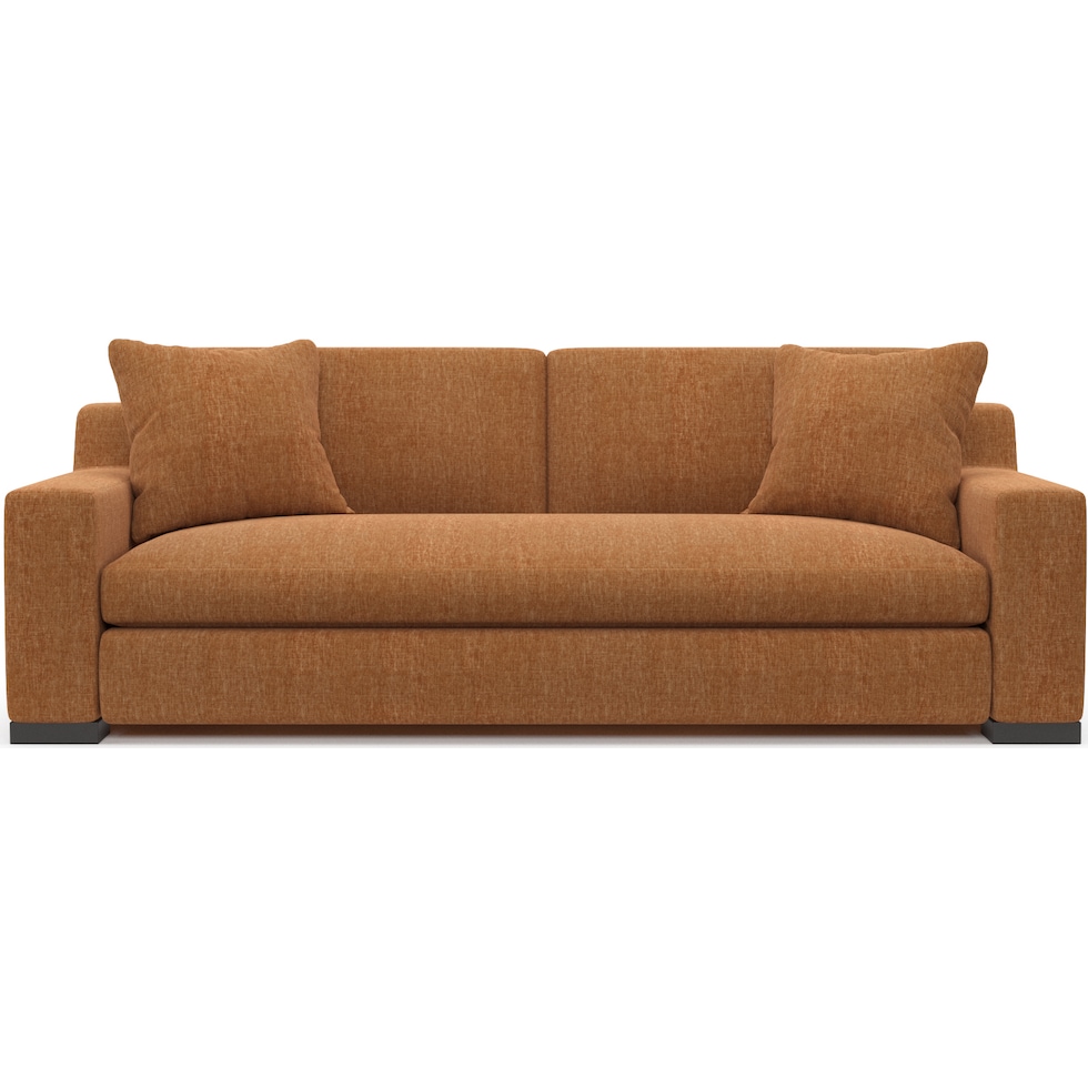 ethan orange sofa   