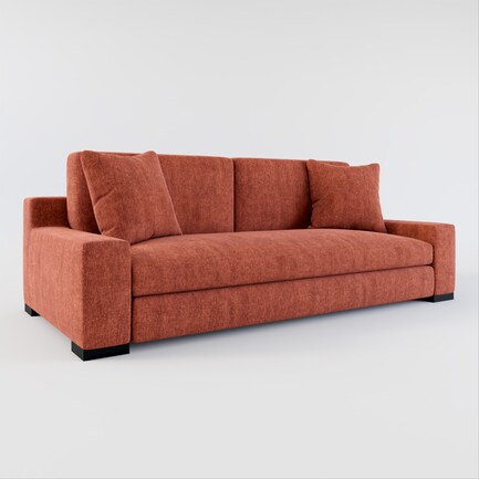 Ethan Hybrid Comfort Sofa - Contessa Paprika