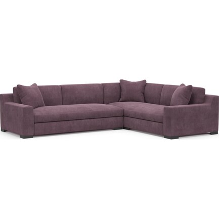 Ethan Foam Comfort 2-Piece Sectional with Left-Facing Sofa - Bella Thistle