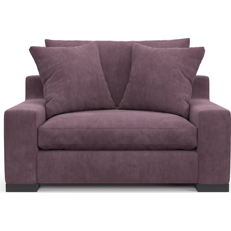 ethan purple chair and a half   