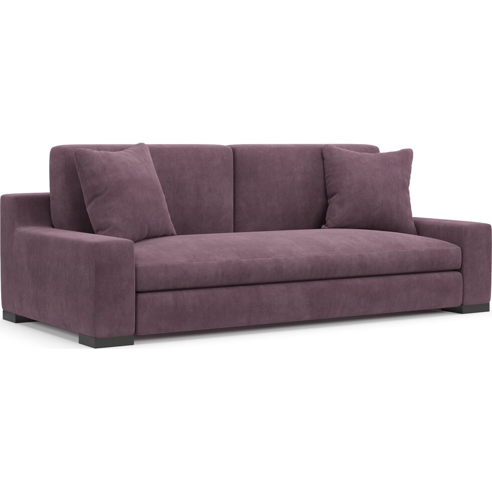 ethan purple sofa   