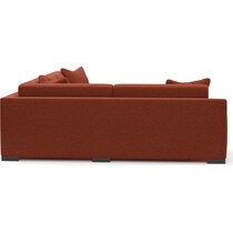 ethan red  pc sectional with right facing chaise   