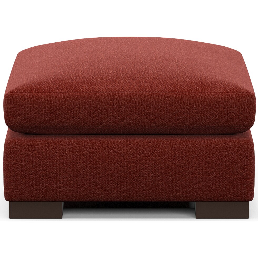 ethan red ottoman   