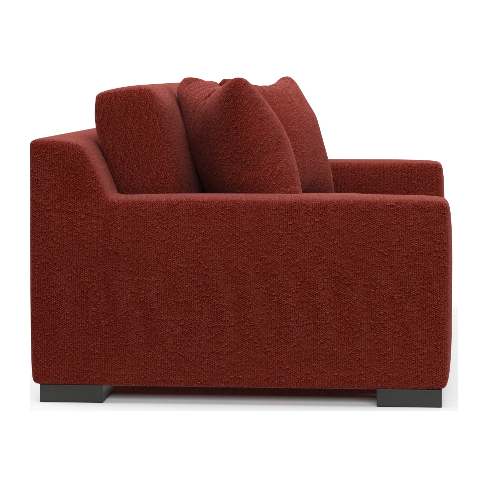 ethan red sofa   