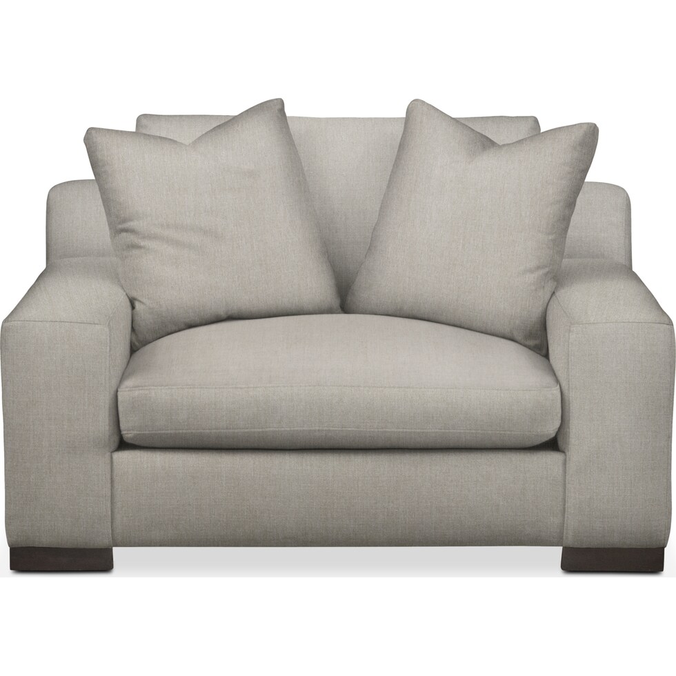 ethan synergy oatmeal chair and a half   