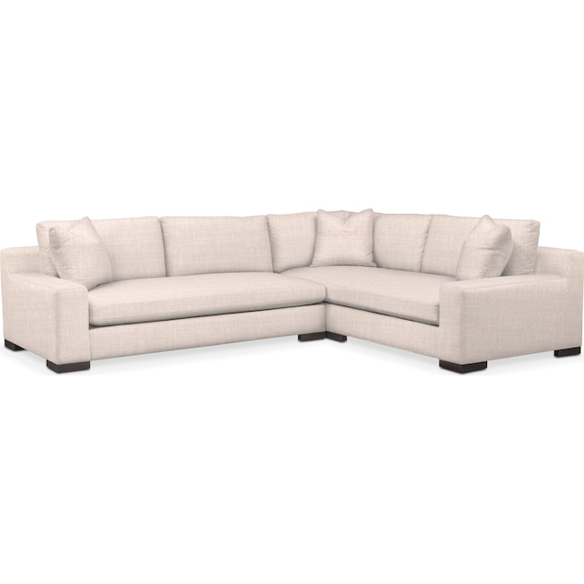 Living Room Furniture - Ethan 2-Piece Large Sectional
