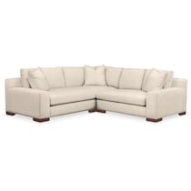 ethan white  pc sectional with right facing loveseat   