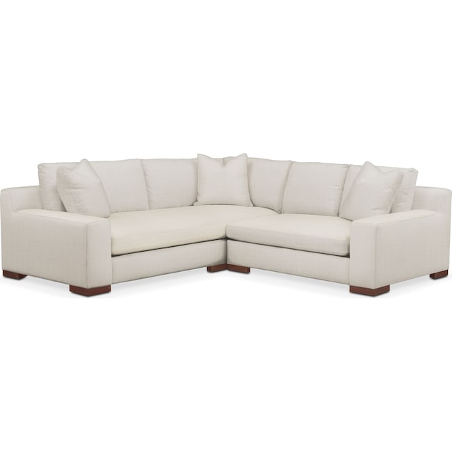 Living Room Furniture - Ethan 2-Piece Small Sectional