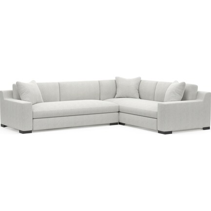 Ethan 2-Piece Hybrid Comfort Sectional with Left-Facing Sofa - Bloke Snow