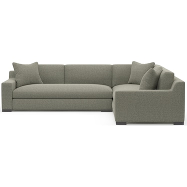 Ethan 2-Piece Foam Comfort Sectional with Left-Facing Sofa - Bloke Smoke