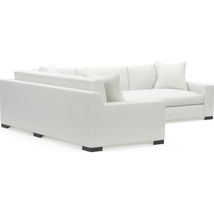 Ethan Foam Comfort 2-Piece Sectional with Right-Facing Sofa - Contessa Vanilla