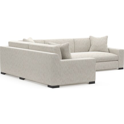 Ethan Foam Comfort 2-Piece Sectional with Right-Facing Sofa - P.T. Cream