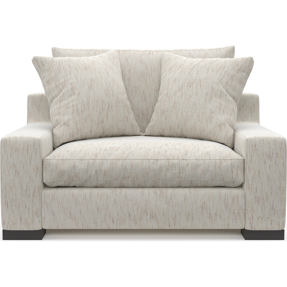 ethan white chair and a half   