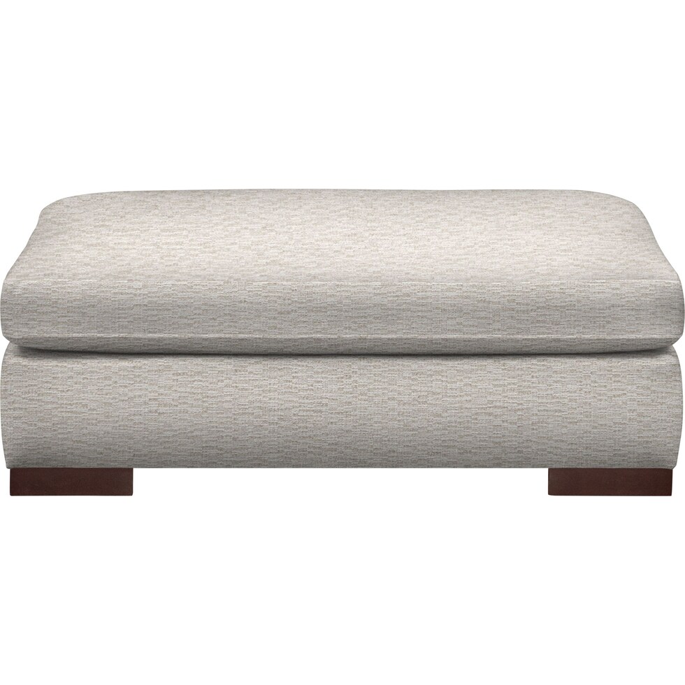ethan white ottoman   