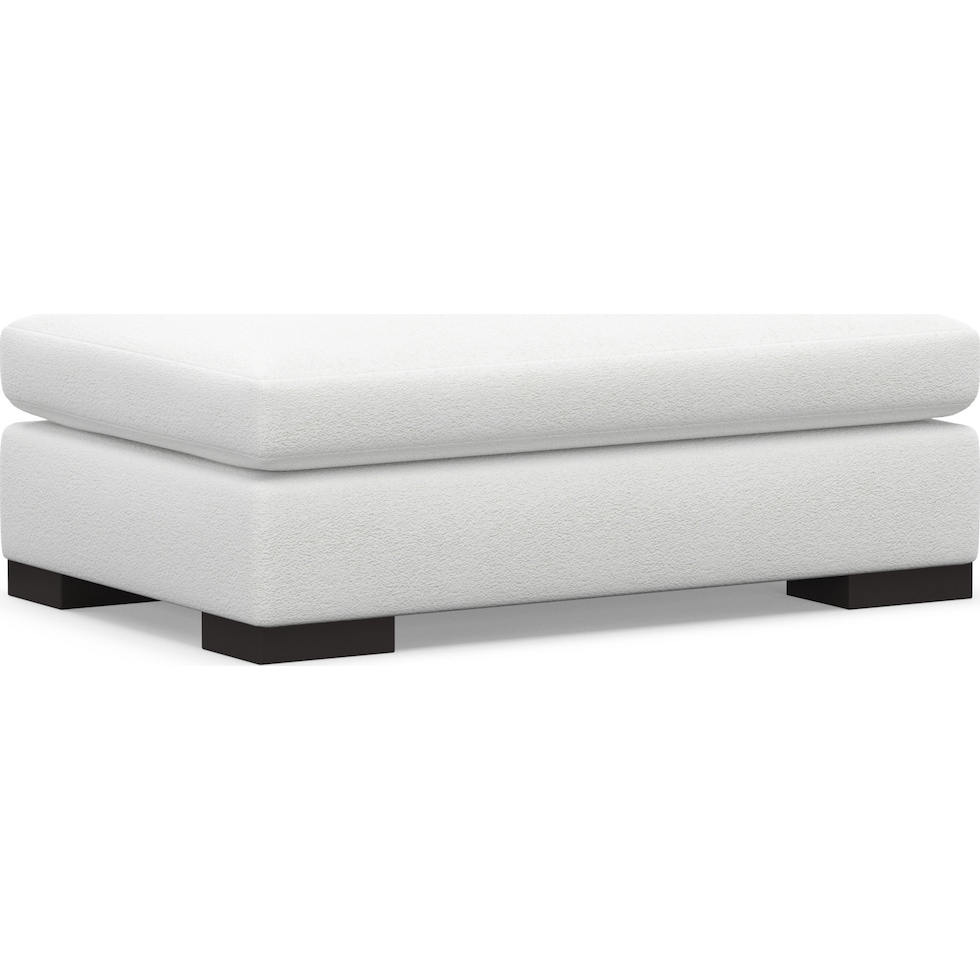 ethan white ottoman   