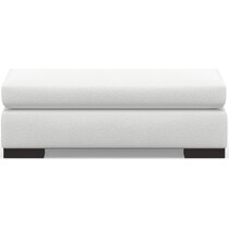 ethan white ottoman   