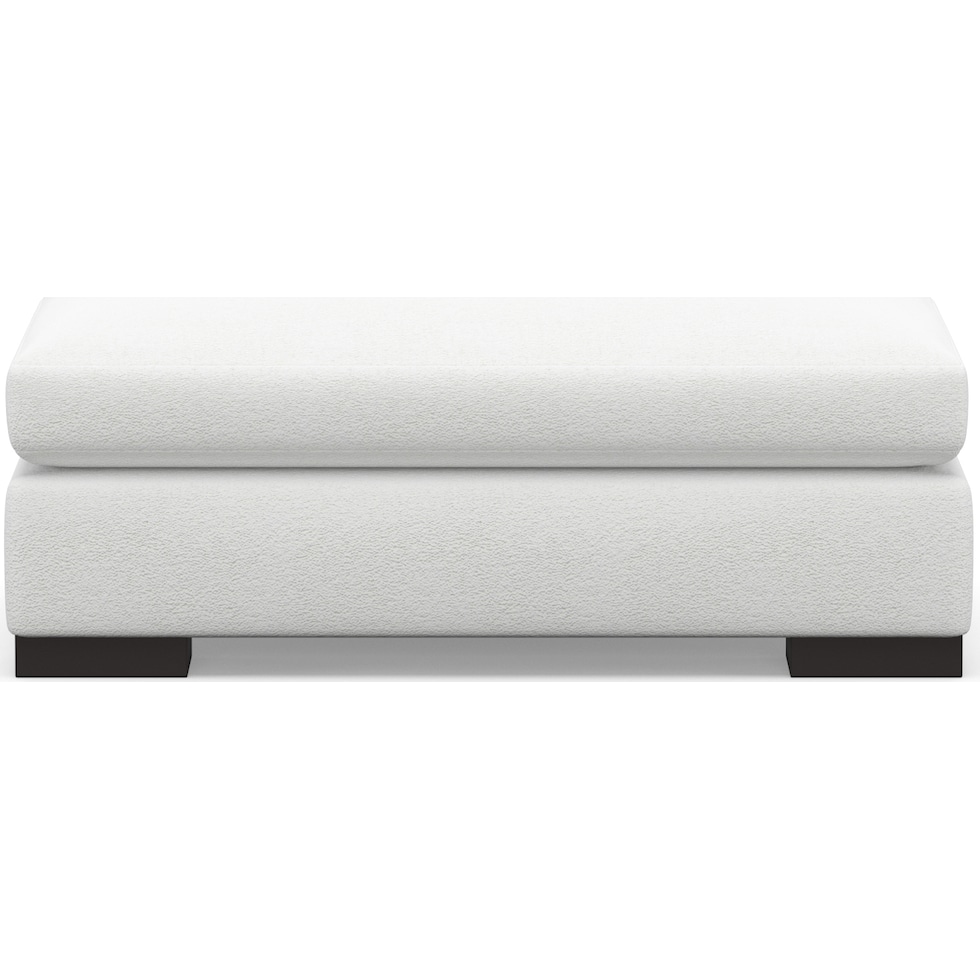 ethan white ottoman   