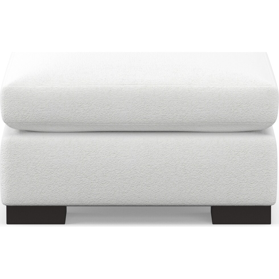 ethan white ottoman   