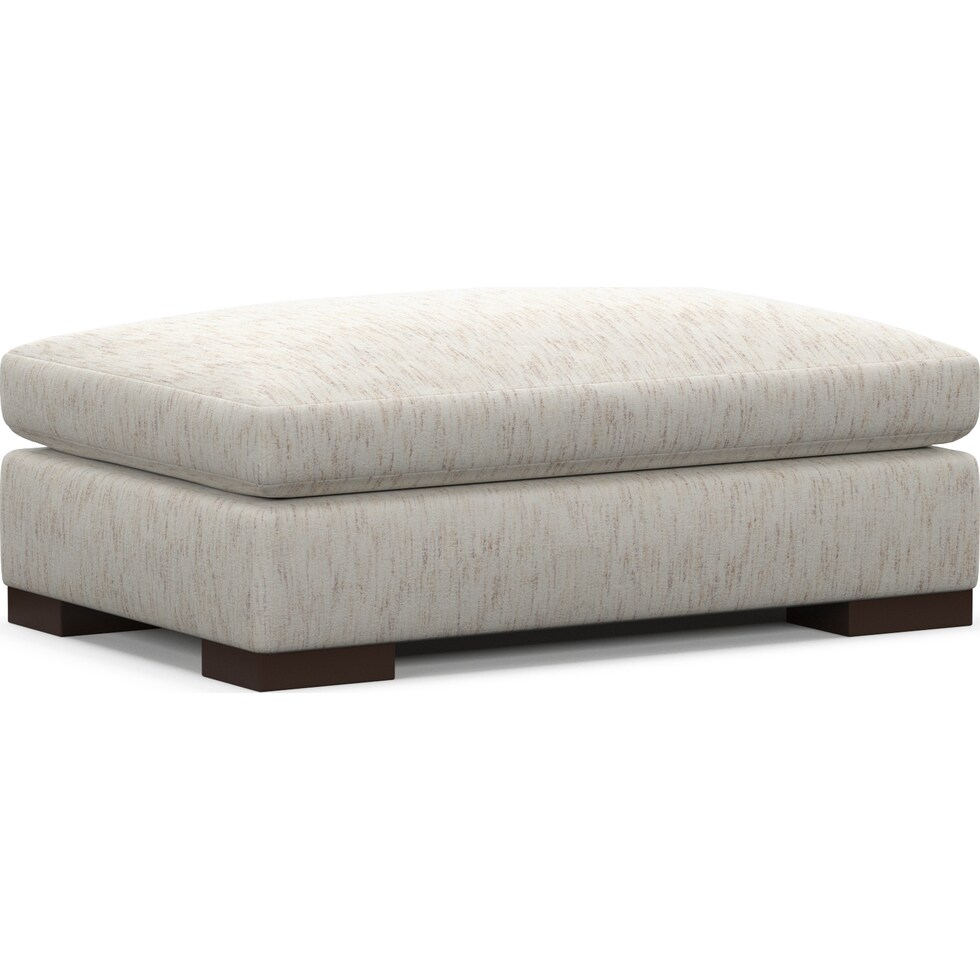ethan white ottoman   