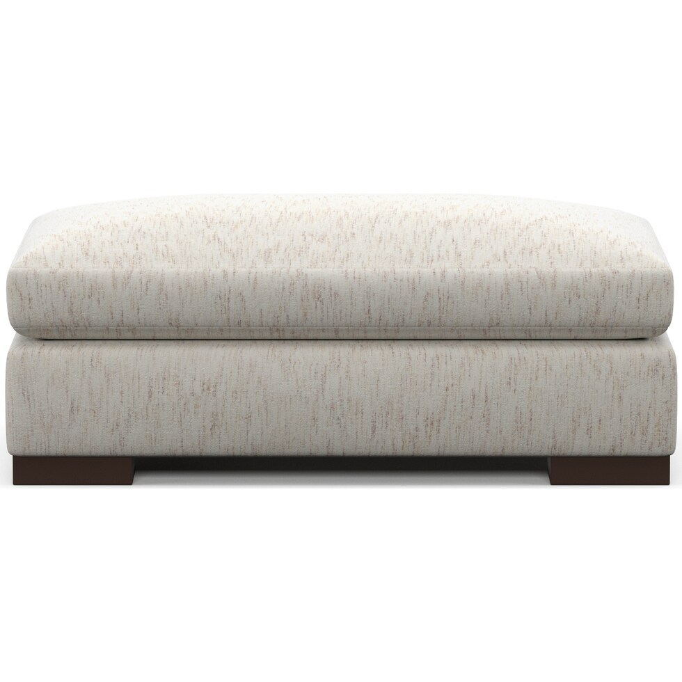 ethan white ottoman   
