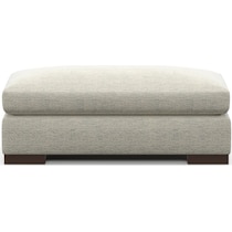 ethan white ottoman   