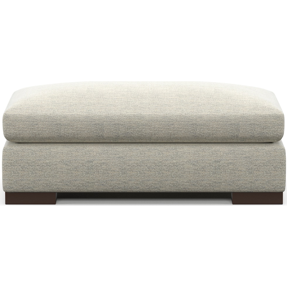 ethan white ottoman   