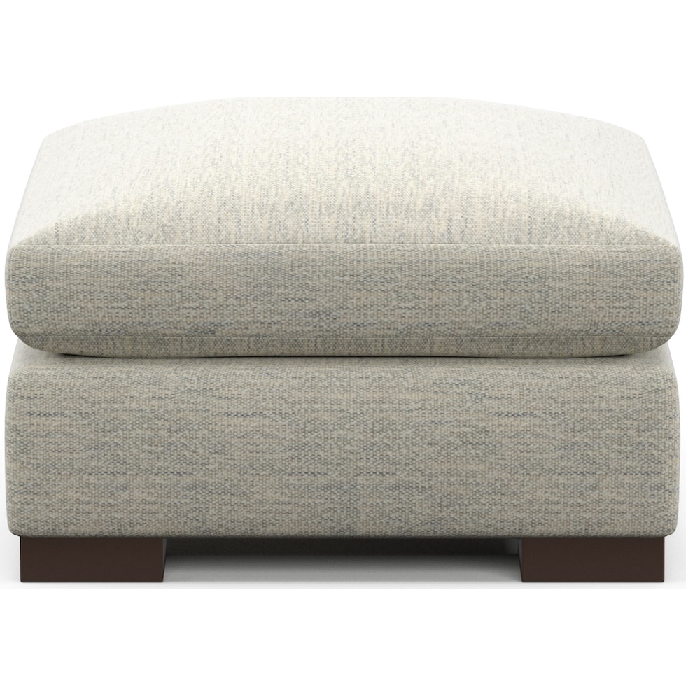 ethan white ottoman   