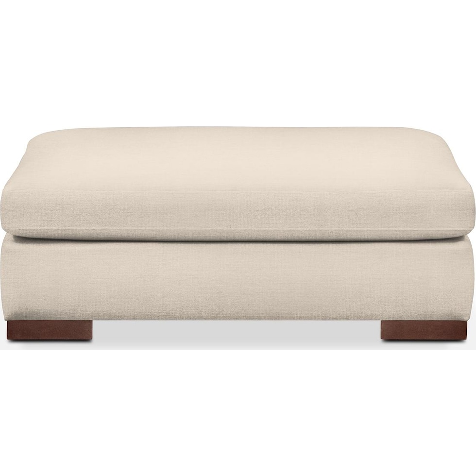 ethan white ottoman   