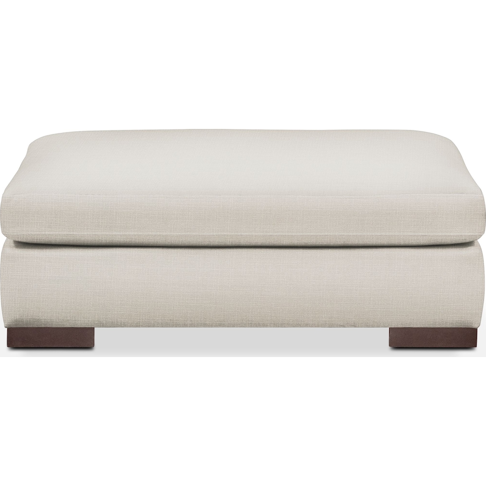 ethan white ottoman   