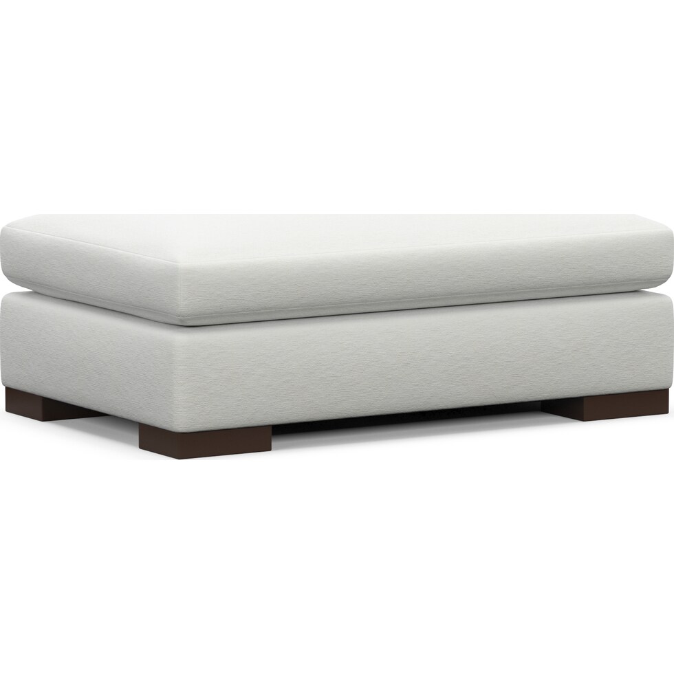 ethan white ottoman   