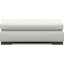 ethan white ottoman   