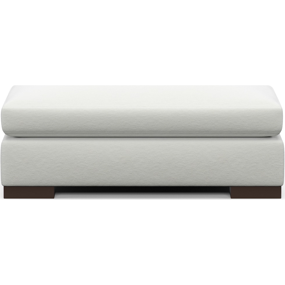 ethan white ottoman   