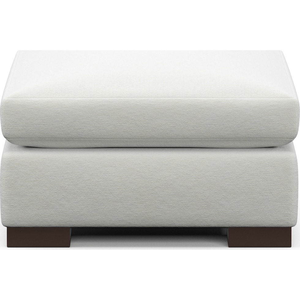 ethan white ottoman   