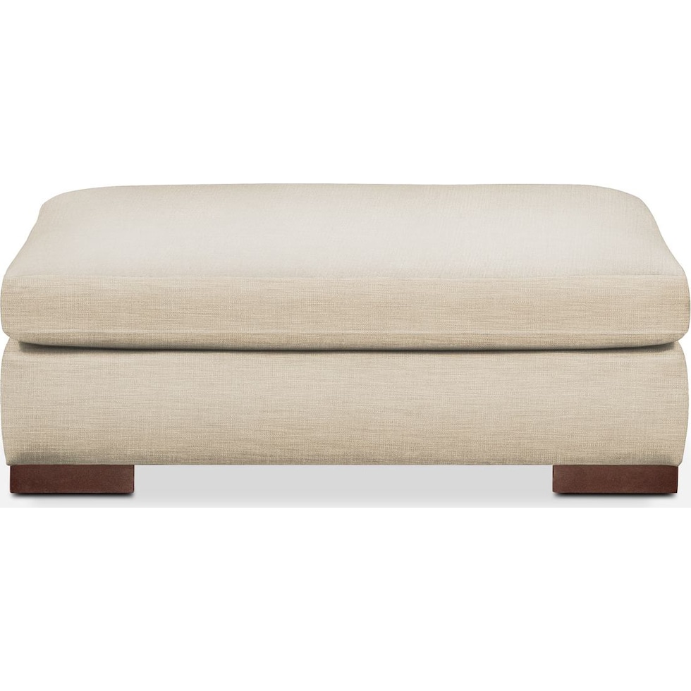 ethan white ottoman   