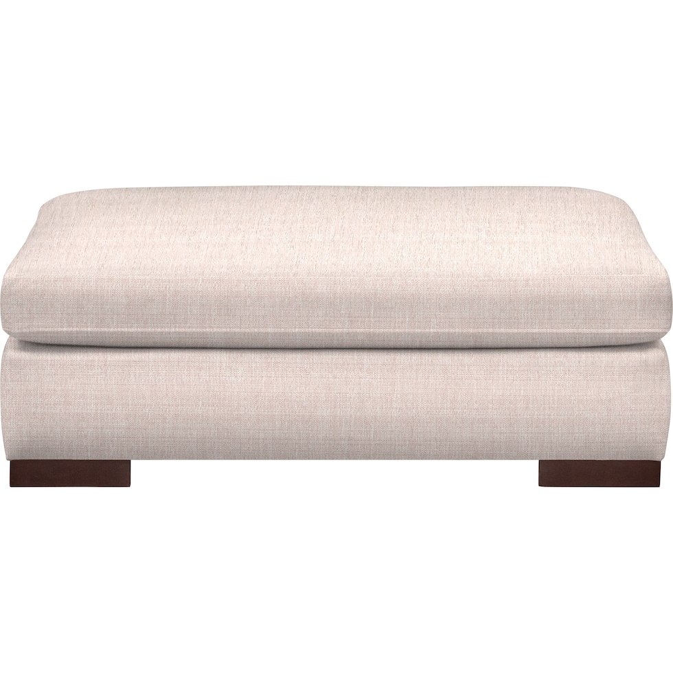 ethan white ottoman   