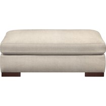 ethan white ottoman   