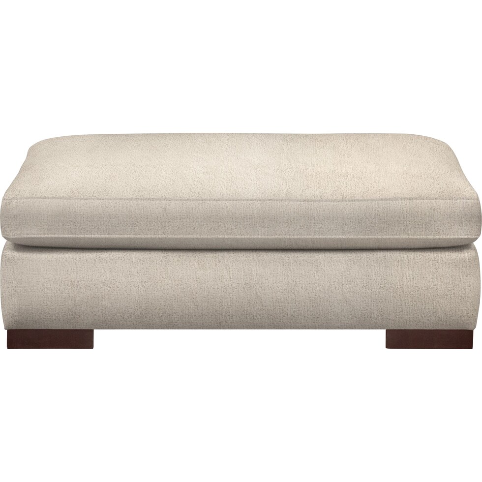 ethan white ottoman   
