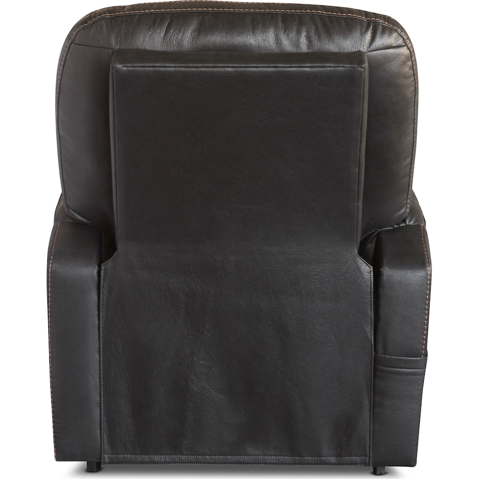 eugene dark brown power lift recliner   