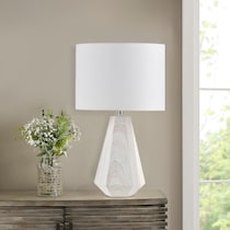 eulalie white table lamp   