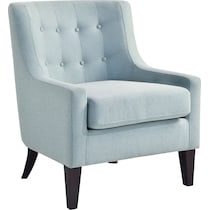 eva blue accent chair   